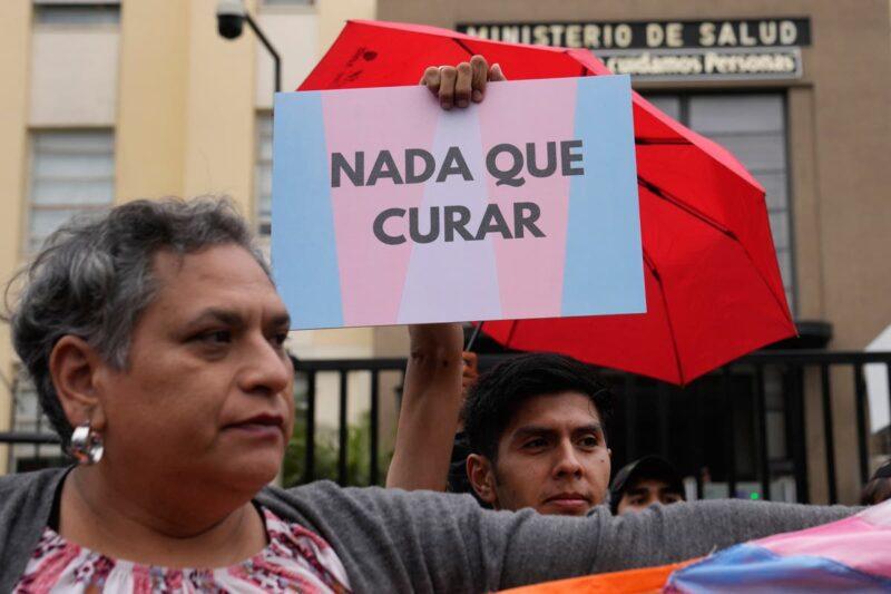Cover Image for متظاهرون يتظاهرون في البيرو ضد مرسوم يصنف سبع هويات جنسية على أنها &#8220;مرض عقلي&#8221;